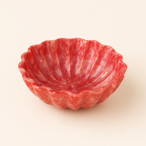 ม็อบหลากสีชามเปลือกหอยเชลล์ทำมือตกแต่งสลัดผลไม้หรูหราบ้านห้องครัวที่เก็บของแบบดั้งเดิม - Product Image 6