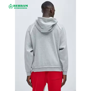 Meilleures ventes : Sweat à capuche zippé 100 % coton molletonné/éponge française, séchage rapide, respirant, personnalisable – Sweatshirts pour hommes - Product Image 5