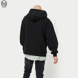 Venta al por mayor personalizado 100% algodón Oversize chándales de peso con logotipo personalizado jersey de gran tamaño en blanco peso pesado sudaderas con capucha de los hombres - Product Image 2