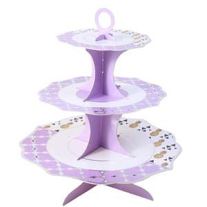 Vintage <b>Paper</b> Cake Stand for Home <b>Decor</b> Festive Entertaining-Chinese New Year Christmas Ramadan Valentine's Day Graduation - Product Image 1