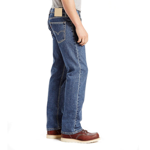 Jeans en denim pleine longueur de haute qualité délavé léger pour hommes - Product Image 5