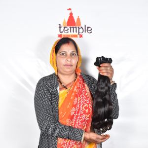 Los más vendidos 2024 mechones de cabello humano hueso peruano recto Super doble dibujado gris teje y pelucas extensiones de cabello humano crudo - Product Image 2