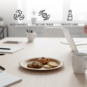 Biểu Tượng Tùy Chỉnh 26Cm Thân Thiện Với Môi Dùng Một Lần Giấy Kraft Tấm Phân Hủy Sinh Học Nhiệm Vụ Nặng Nề Cho Các Bên Phục Vụ Mạnh Mẽ Ủ Sử Dụng - Product Image 2