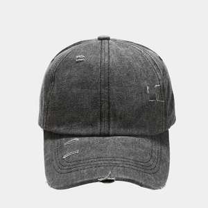 หมวกเบสบอลมีรูสำหรับทุกเพศหมวกฮิปฮอปสตรีทฮิปฮอปบริสุทธิ์ทำจากผ้าโพลีเอสเตอร์/ ผ้าฝ้าย - Product Image 1