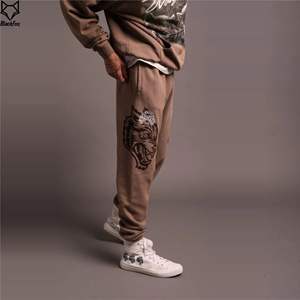 Nouveau pantalon de haute qualité pour hommes pantalons de survêtement en coton épais sérigraphiés pantalons avec logo personnalisé pantalons de jogging pour hommes streetwear - Product Image 3