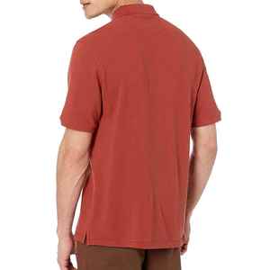 Polo de golf pour homme avec broderie personnalisée T-shirts unis à manches courtes décontractés fabriqués à partir de coton 100% - Product Image 2