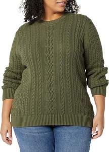 Custom V-Neck Short Sleeve Women's <b>Sweater</b> Versatile Cotton for Cool Winter Front Logo Included - Product Image 4