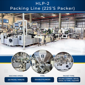 Linha de embalagem de cigarros HLP 2 225 Pacotes por minuto - Máquinas de embalagem de cigarros HLP225 disponíveis para venda - Product Image 2