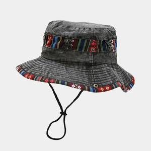 Grand chapeau de soleil en jean pour hommes de 60 à 65cm de circonférence pour les activités d'été en plein air comme la pêche, l'alpinisme et la protection solaire. - Product Image 5