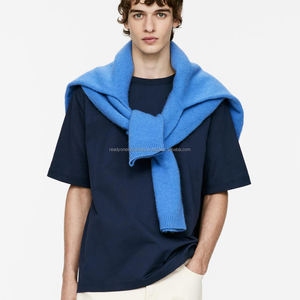 T-shirt en coton lourd de haute qualité 170 grammes épaule tombante Streetwear surdimensionné personnalisé hommes t-shirt - Product Image 3