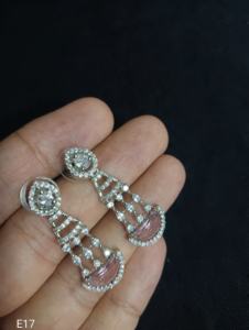 <b>Indian</b> Latest Exclusive Designer Light Weight With American Diamond Earring Women for Party Women's Fashionable Party - Product Image 5