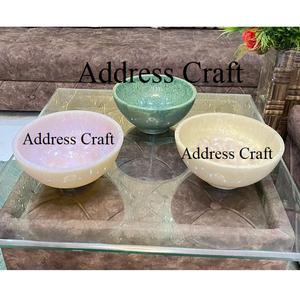 Bol en résine coloré fait à la main en forme de fleur de luxe pour décor de table bol de service personnalisé ensemble de vaisselle bol à salade vaisselle - Product Image 3