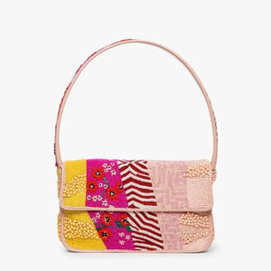 Nouveau Sac à Bandoulière Perlé Pastel Élégant, Sac à Main de Luxe Fait Main avec Perles, Sacs de Soirée Designer pour Femmes et Filles en Inde 2026 - Product Image 1