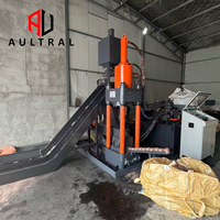 Presse à briquettes verticale hydraulique pour compactage de copeaux d'alliage, avec moteur et roulement, pour le recyclage automatique de ferraille et d'aluminium