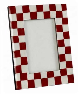 Paquete de marcos de fotos cuadrados para el Día de San Valentín, Marco colgante de madera cortado con láser 3D, diseño ligero ecológico, San Valentín - Product Image 1