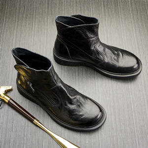 Chaussures Oxford en cuir de vachette pleine fleur avec talon amorti et design antidérapant, chaussures habillées pour hommes, chaussures en cuir - Product Image 5