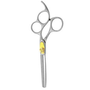 Haute qualité 32 dents finition miroir ciseaux amincissants lame en acier inoxydable trois anneaux repose-doigts fixe pour Salon de beauté - Product Image 5