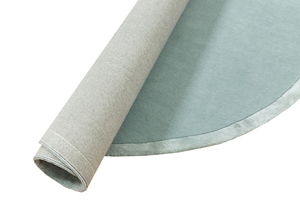 พรมปูพื้นทรงสี่เหลี่ยมผืนผ้าสไตล์นอร์ดิก ผลิตจากใยไผ่แท้ 100% สีฟ้าอ่อน นุ่ม ไม่ลื่น หนาปานกลาง ขนปุยปานกลาง ทำด้วยมือ เหมาะสำหรับทุกฤดู ลายเปอร์เซียแบบนามธรรม - Product Image 2