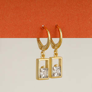 ต่างหูห้อยระย้าไทเทเนียมสไตล์วินเทจพร้อมไข่มุกและรูปดอกไม้สำหรับเป็นของขวัญในงานปาร์ตี้ - Product Image 2