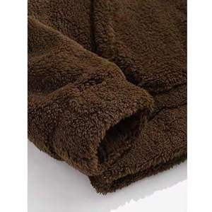 Ensembles de pyjamas en polaire floue pour femmes Vêtements de détente à manches longues Poche Casual Hoodies et pantalons Ensemble 2 pièces Fluffy - Product Image 6