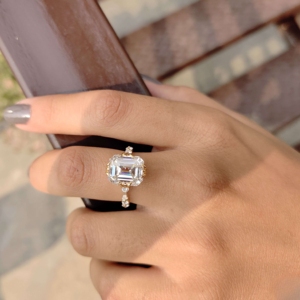 Joyería de moda al por mayor Original Esmeralda oculta Halo laboratorio crecido diamante boda pareja conjunto anillo mujeres anillos en plata 925 - Product Image 6