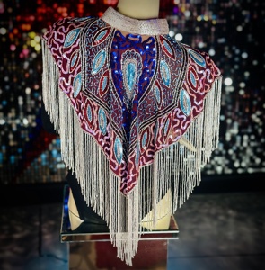 Lujoso vestido de noche de gasa con lentejuelas y cuentas a mano, capa brillante pesada, multiusos, antiestático, asimétrico, para fiesta de cristal - Product Image 3