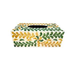 Porte-mouchoirs unique en nacre du Vietnam pour les faveurs de mariage et les boîtes cadeaux de fête, avec coquillage - Product Image 3