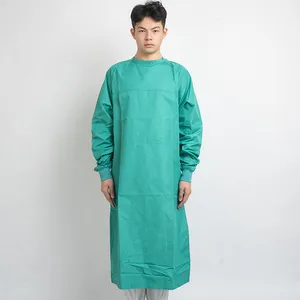 Camice di isolamento medico Non tessuto in nylon camici chirurgici medicali lavabili medicali uniforme personalizzata OEM