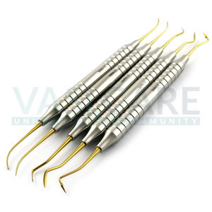 Dental Thomas Wax Carvers Encerado Modelado Tallado Herramientas Laboratorio Puntas de color dorado Instrumentos quirúrgicos restauradores de Vaslcare - Product Image 3