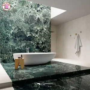 New Product Launch Natural Green Marble Large Slab Tabletop Tiles Exotic Green Marble Interior Wall and Floor Tiles Green Marble
