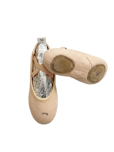 Chaussons de ballet personnalisés en toile à semelle fendue, légers et flexibles, pour la pratique et la performance, unisexe, OEM ODM - Product Image 6