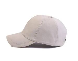 <b>Men</b> Spring Winter Genuine Leather <b>Black</b> Brim Flat Baseball <b>Hats</b> Male 54-62 cm Customized Size Baseball Golf <b>Hat</b> - Product Image 3