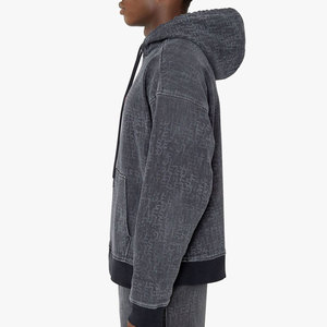 Long Sleeve Cotton <b>Jean</b> Hoodie Attractive Top Selling Winter Outfit with Plain Dyed Technique Direct Factory Outlet - Product Image 2