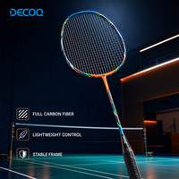 Raqueta de Bádminton de Fibra de Carbono Completa 5U 4U Ultraligera con Cabeza Isométrica, con Bolsa de PU Rígida/Blanda, Logotipo Personalizado OEM, Venta al Por Mayor
