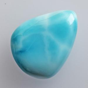 Cabochon Larimar de la mer des Caraïbes naturelle Pectolite bleue Taille 3-21 MM de la République dominicaine Anneaux pendentifs Fabrication de bijoux Pierres précieuses - Product Image 3