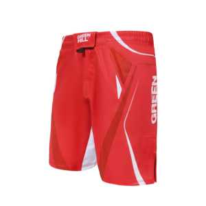 GREEN HILL 2023 Pantalones Cortos de MMA Rojos con Diseño Personalizado, Ropa Deportiva de Algodón Elástica para Entrenamiento de Boxeo, Técnica de Sublimación, Lavado - Product Image 3