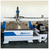 Routeur CNC à 4 axes pour le bois 1325 1530 avec commande Mach3/Syntec/DSP, broche simple, tête pivotante à 180 degrés