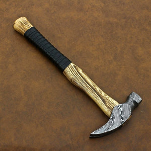 ค้อนเหล็กดามัสกัสตีขึ้นรูปด้วยมือสำหรับงานอุตสาหกรรมและงานฝีมือ หัวค้อนทำจากเหล็กกล้าคาร์บอนสูง - Product Image 2