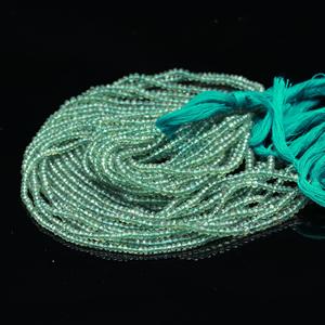 Venta caliente 13 pulgadas Strand alta calidad hermosa Natural verde apatita Rondelle cuentas sueltas piedras preciosas joyería fabricación artesanal - Product Image 1