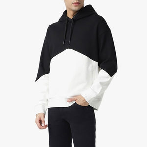 Sweat-shirt décontracté de haute qualité pour l'automne et l'hiver, 100% coton, uni, respirant, sweat-shirt pour homme, personnalisé, lavé, doublé, anti-rides - Product Image 1