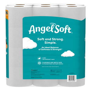 Angel Soft 2-Ply Toilet Paper, 24 Mega Rolls, 320 <b>Sheets</b> per Roll - Product Image 4