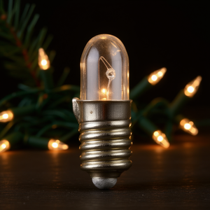 Paquete de 10 Bombillas Transparentes de 15 mm para Luces de Navidad, las Más Pequeñas, con Base E5.5, 6.0 Voltios, 0.9 Vatios Cada Una - Product Image 3