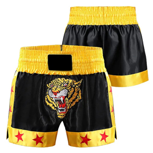 Profesional Muay Thai Gear Muay Thai logo Shorts Kickboxing Hombres SUBLIMATED Screen Print MUAY THAI Shorts Hombres Fight Shorts - Product Image 5