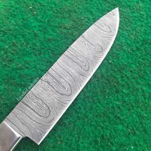 มีดทำครัวด้ามไม้มีดทำครัวทำด้วยมือปลอกหนังออกแบบได้ตามต้องการและคม - Product Image 4