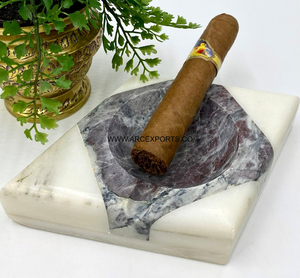 Marble Luxury <b>Ashtray</b> Custom Logo Design <b>for</b> Sophisticated Living Room & Home Interiors <b>Car</b> Use Smoking Accessories Supplies - Product Image 3