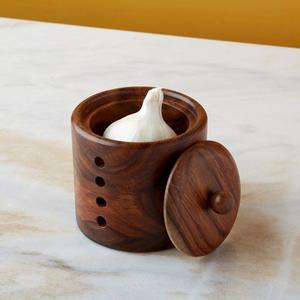 Bamboo Double Compartment Salt Cellar Swivel Magnetic <b>Lid</b> Kitchen Seasoning <b>Container</b> Eco Friendly Sugar Pepper Storage Pots Kit - Product Image 3