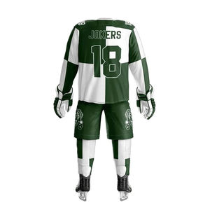 Venta directa de fábrica de alta calidad suave impresión creativa hombres conjunto de Jersey de hockey sobre hielo - Product Image 4