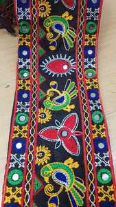 Custom Made Embroidered and Embellished Lace Design Showcases Bright Colors and Intricate Patterns for Fashion Designer - Product Image 5