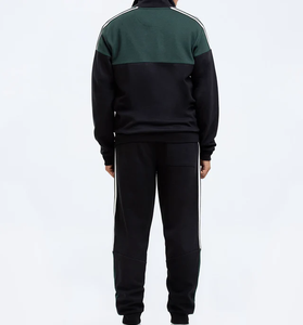 Survêtement de style streetwear pour hommes, survêtement à taille élastique pour hommes, survêtement à manches longues pour la salle de sport avec fermeture éclair avec Ako - Product Image 3