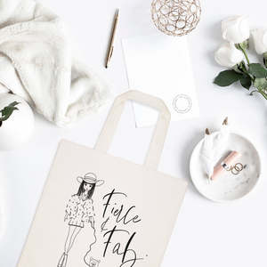 กระเป๋าผ้าแคนวาส Fierce and Fab สีพื้น ปิดแบบเปิด พกพาสะดวก พร้อมคุณสมบัติเกี่ยวกับดนตรี ใช้ได้ทุกฤดูกาล - Product Image 3